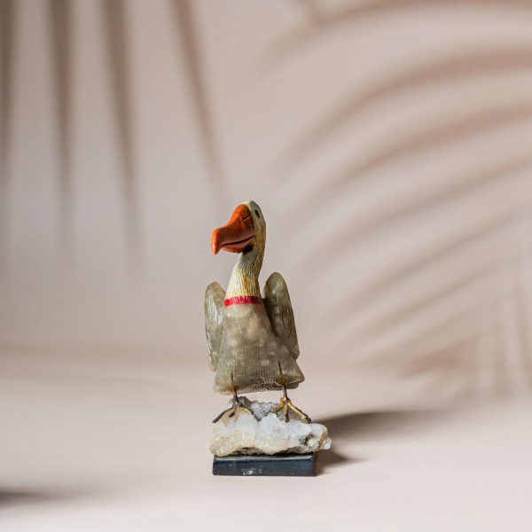 Artixle pelican figurine handcrafted from natural stones