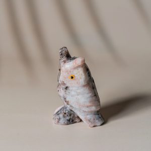 Natural stone owl figurine for home decor gifting
