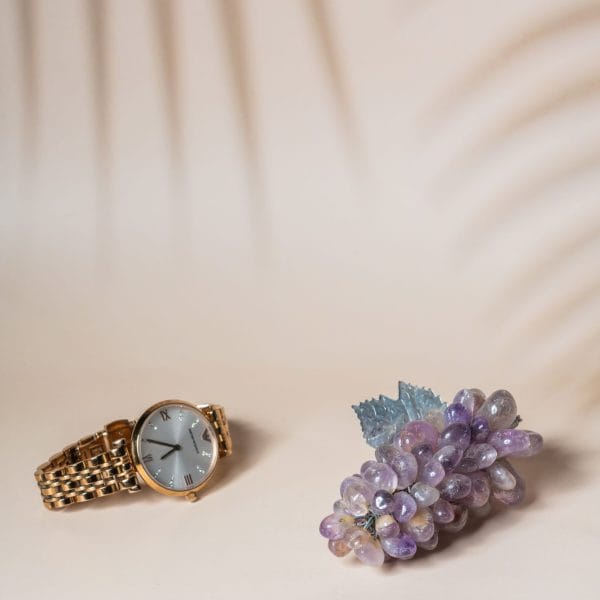 Amethyst grape hanging made from semi-precious stone for home decor and gifting