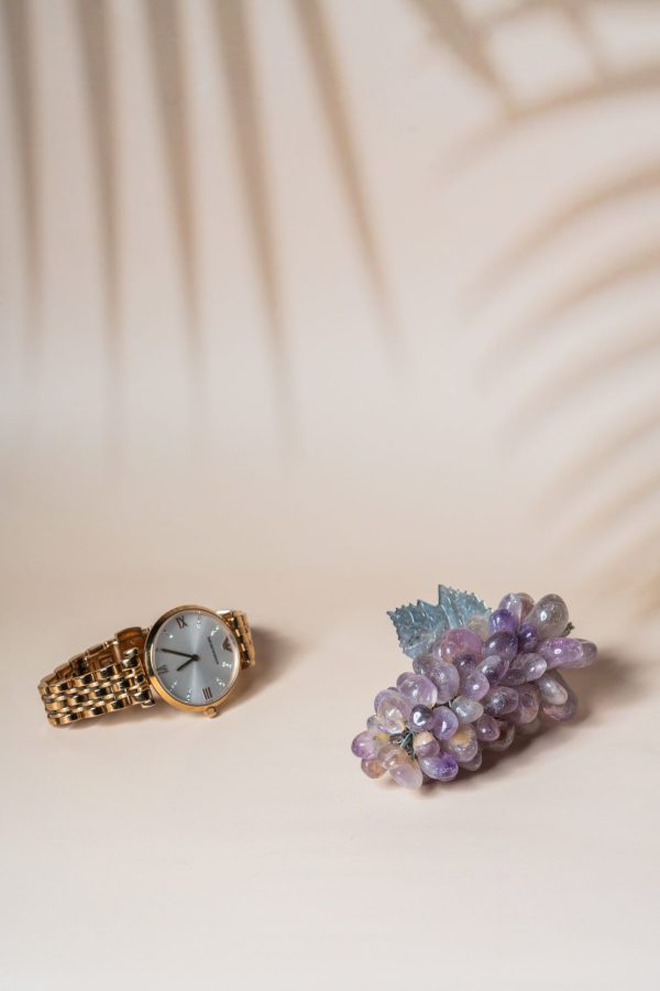 Amethyst grape hanging made from semi-precious stone for home decor and gifting