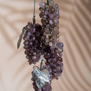 Amethyst grape hanging made from semi-precious stone for home decor and gifting