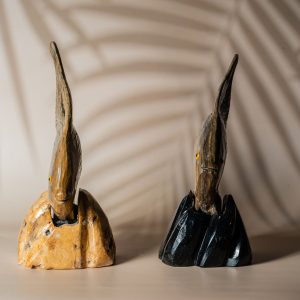 Jasper fish figurine made from semi-precious stone for home decor and gifting