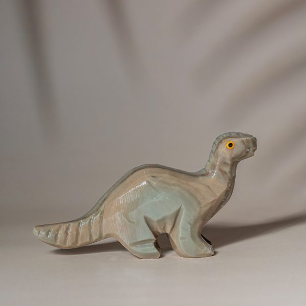 Hand-carved onyx stone dinosaur figurine